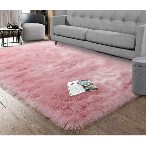 Super Soft Gy Rugs Fluffy Carpets, Pink Fluffy Rugs For Bedroom