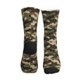 thumbnail image 2 of Women's Men's Green Army Camouflage Colorful Novelty Pattern Crew Athletic Socks, 2 of 7