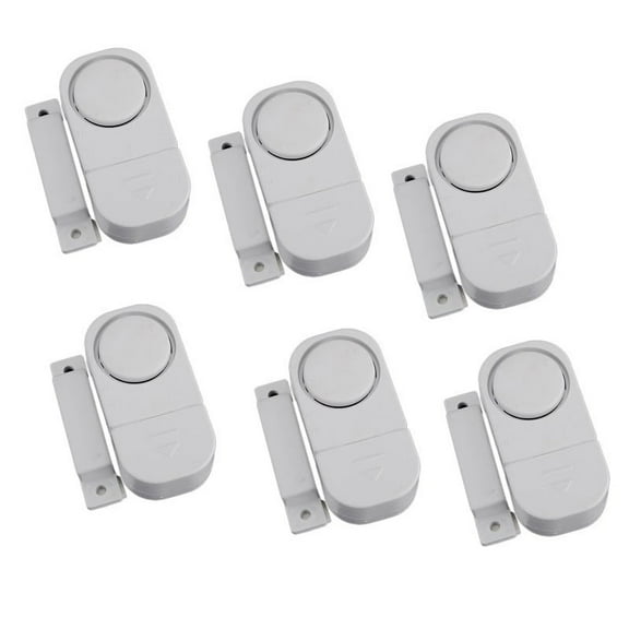 Window Alarm, 6-Pack Mini Wireless Window Door Entry Alarm Burglar Security Alarm System Magnetic Sensor Protector for Home