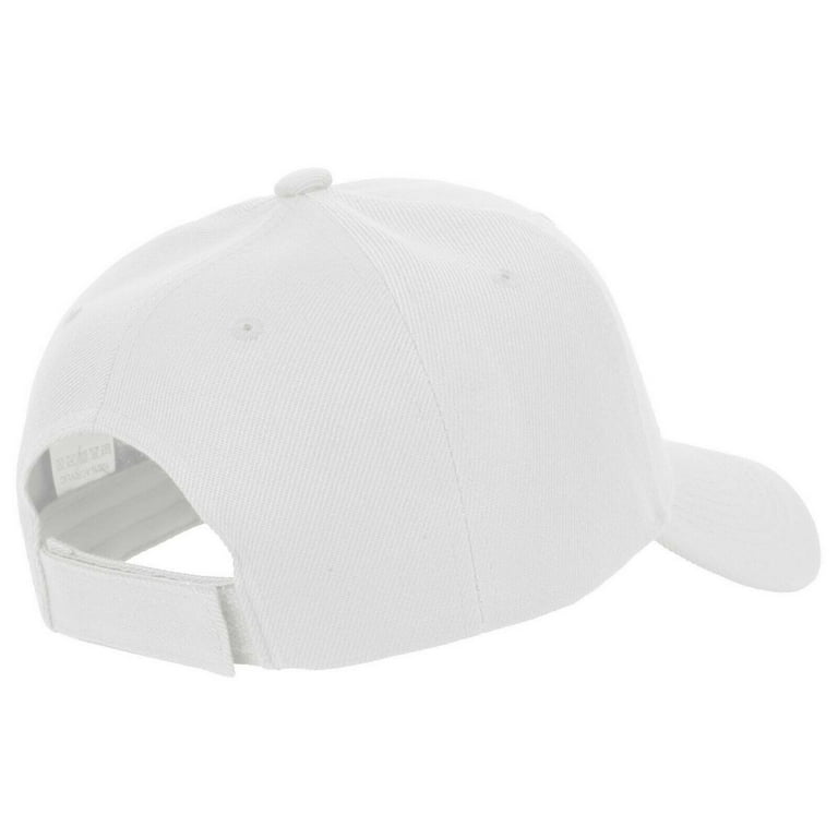 Plain Baseball Cap Basic Adjustable Solid Mesh Trucker Summer Sport Hunting Hat (7fc053_White)