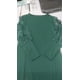 thumbnail image 3 of Women's Cocktail Party Short A-line Dress with Lace Sleeves and Round Neck malachite green XXL, 3 of 4
