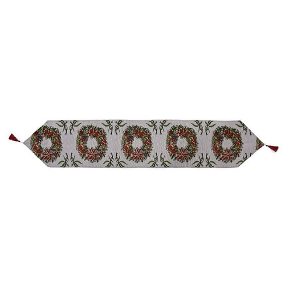 Christmas Table Runner Portable Table Setting Decorative Tabletop Table Cover Style A