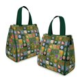 thumbnail image 2 of Pioneer Flower Floral Print Pattern Insulated Lunch Bag for Women & Adults,Large Portable Soft Cooler Lunch Bag,Thermal Food Storage Tote with Pearl Cotton,8.66L,8.75x5.75x9.5 Inch, 2 of 6