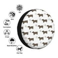 thumbnail image 3 of Bingfone Dachshund Dog Puppy Spare Tire Cover Weatherproof Universal Wheel Protectors for RV Camper Travel Trailer SUV Truck-14 inch, 3 of 8