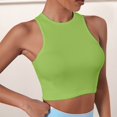 thumbnail image 4 of Crop Tops For Women Boxy Tank Tops For Women Solid Color Work Blouses Fitted Shirts For Women Fitted Tank Tops For Women Exercise Tank Tops For Women Running Essentials For Women, 4 of 4
