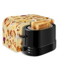 thumbnail image 6 of Yuyamidu Yellow Toaster Cover 2 Slice Bread Toaster Oven Dust Cover Anti-Scratch Wide Slot Kitchen Small Appliance Decorative Cover Dustproof Cover, Dessert Theme, 6 of 7