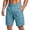 8# Turquoise, variant on Cargo Shorts for Men Button Elastic Waisted Keen Length Shorts Summer Workout Hiking Casual Short Pants Gray 4XL