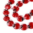 thumbnail image 2 of 1strand Transparent Acrylic Beads Strands with Enamel Flat Round with Ladybird Red 15x5mm Hole: 1.2mm about 35pcs/strand 20.67 inch(52.5cm) Red, 2 of 3