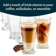 thumbnail image 4 of Libbey Catalina Irish Coffee Mugs Set of 6, Timeless Raised Edge Glass Cappuccino Cups, 9 oz Elegant Clear Espresso Mugs for Coffee, Shakes and More, 4 of 6