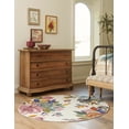 thumbnail image 3 of Rugs.com Blossom Collection Rug – 10 Ft Round Ivory Medium Rug Perfect For Kitchens, Dining Rooms, 3 of 8