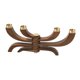 thumbnail image 2 of Portavelas de dirección ajustable, candelabro giratorio de madera maciza de cobre, adorno de escritorio versátil, candelabro para fiesta de boda Marrón, 2 of 9