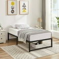 thumbnail image 4 of VECELO 14.2 Inch Twin Metal Platform Bed Frame, Strong Metal Slats Support/Mattress Foundation, Black, 4 of 7