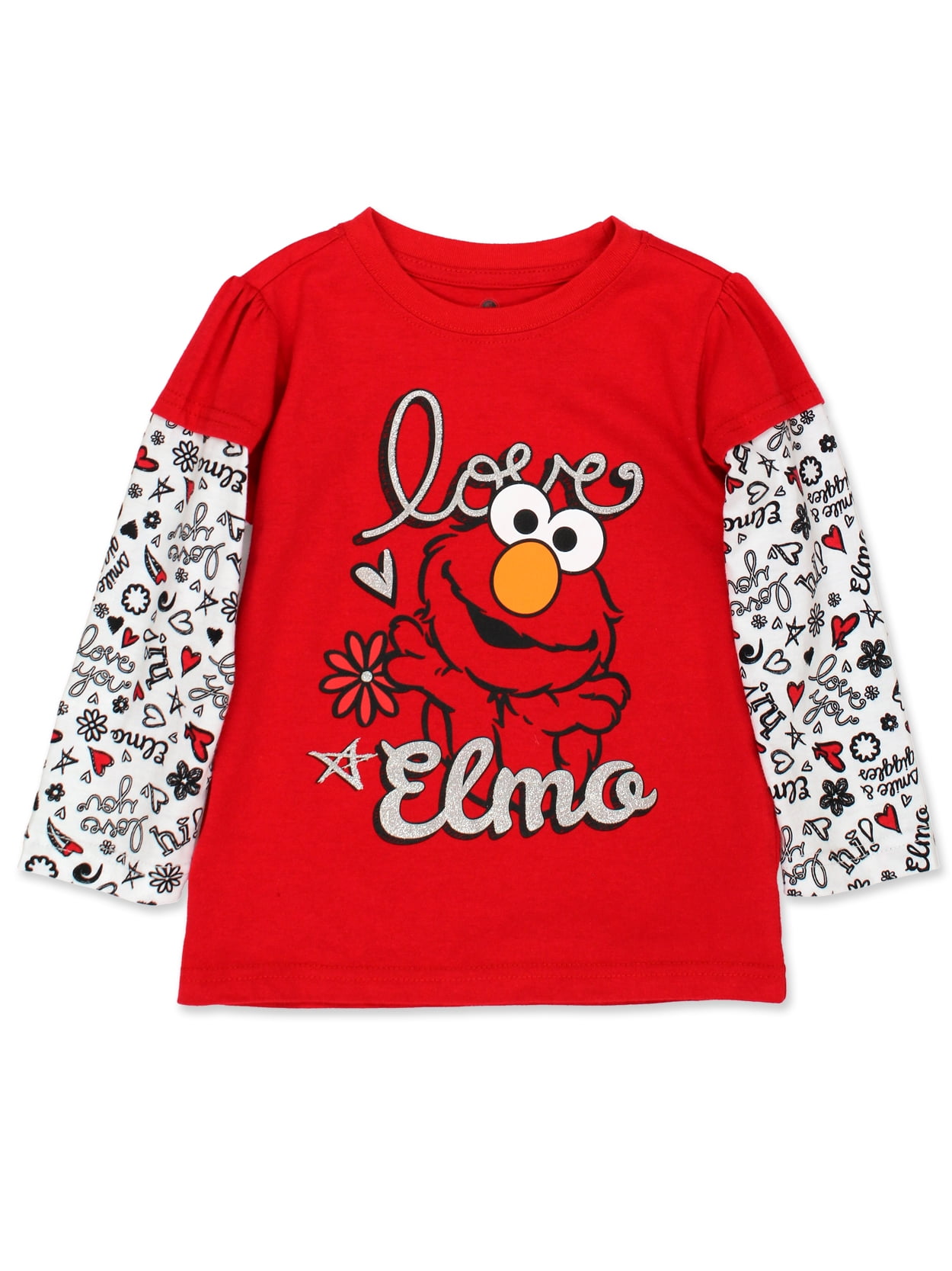 Baby/Toddler Sesame Street Elmo Girls Long Sleeve Tee