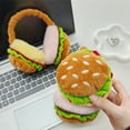 thumbnail image 6 of Adjustable Cartoon Hamburger Earmuffs for Women 2000s Trend Millennial Devil Ear Warmers Photo Props, 6 of 8