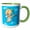 Green/White, variant on 3drose, Cupid, 11oz Two-tone Red Mug