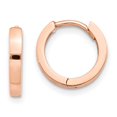 thumbnail image 1 of Quality Gold TF761 14K Rose Gold Round Hinged Hoop Earrings, 1 of 1
