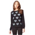 thumbnail image 1 of Camiseta con gráfico de corazón para mujer de Aeropostale, negra, grande Aeropostale Camiseta gráfica, 1 of 2