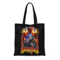 thumbnail image 1 of KDAGR Canvas Tote Bag Bigfoot Monster Truck Blue on Monstertruck Offroad Show Car Reusable Handbag Shoulder Grocery Shopping Bags, 1 of 1