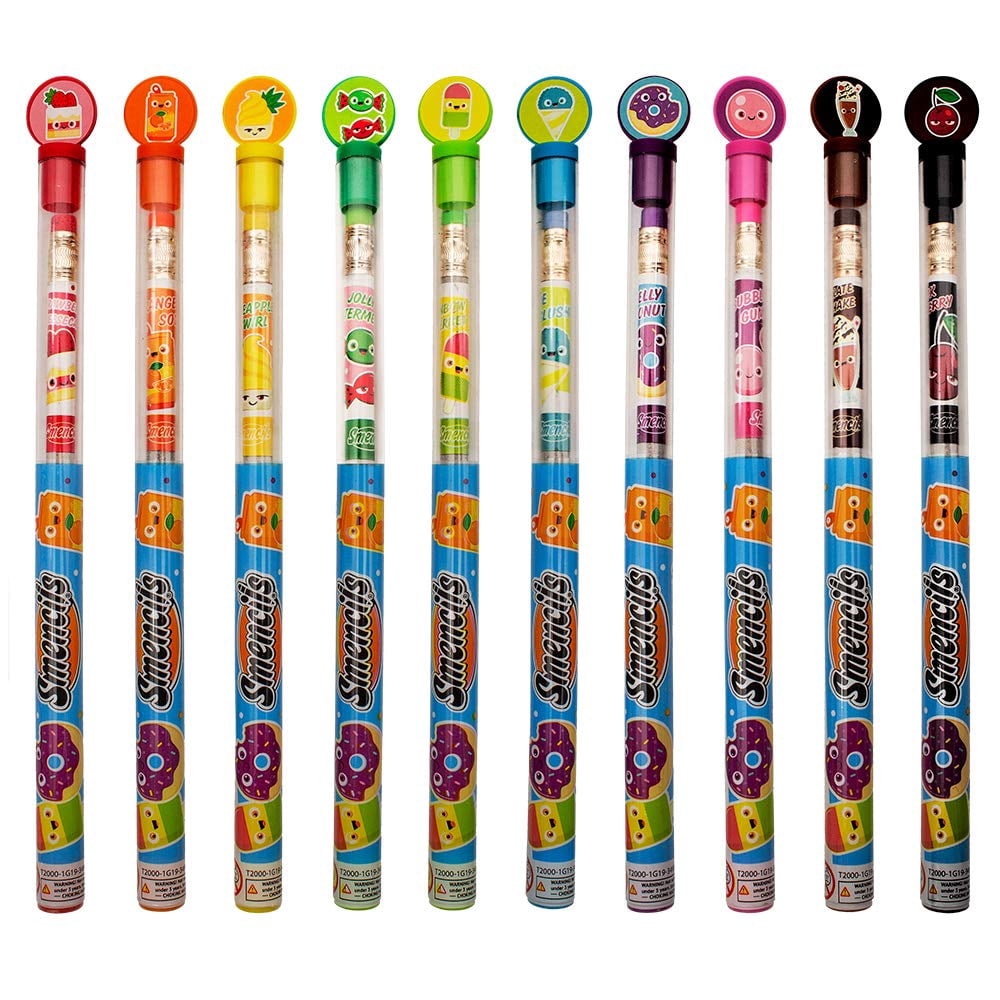 Graphite Smencils Cylinder - HB #2 Scented Pencils, 50 Count, Gifts for Kids, Party Favors, Classroom Rewards