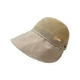 thumbnail image 2 of Sun Hats for Women, Anti-UV Breathable Wide Brim Foldable Ponytail Hole Camping Beach Travel Gardening Sun Cap, 2 of 7