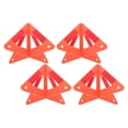 thumbnail image 1 of OULII 4pcs Safety Triangles for Vehicles Plastic Red Lightweight for Roadside Use, 1 of 8