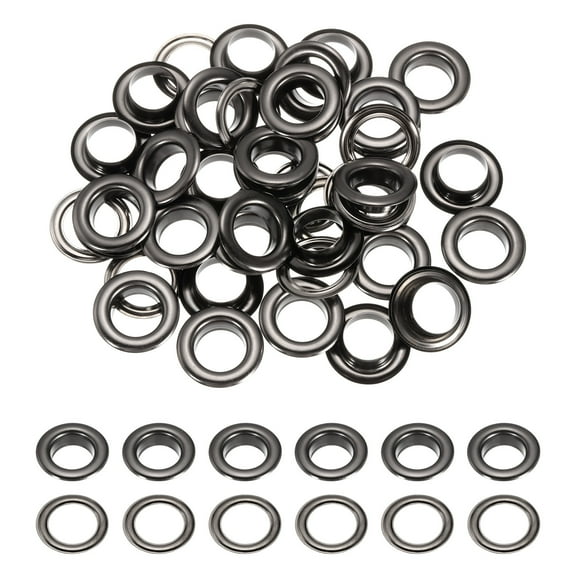 30Set 1/2"(12mm) Grommets Eyelets with Washers for Fabric, Leather, Belts, Clothes, Bead Cores, DIY Project (Grey)