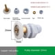 thumbnail image 3 of 2 uds x rodillos para puerta de ducha poleas/corredores/ruedas para puerta corredera de vidrio de baño, fuerte capacidad de carga, ducha ultrasilenciosa, 3 of 5