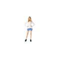 thumbnail image 3 of Aeropostale Faded Knit Shorty Mini Athletic Shorts para Mujer, Azul, XX-Pequeño, 3 of 3
