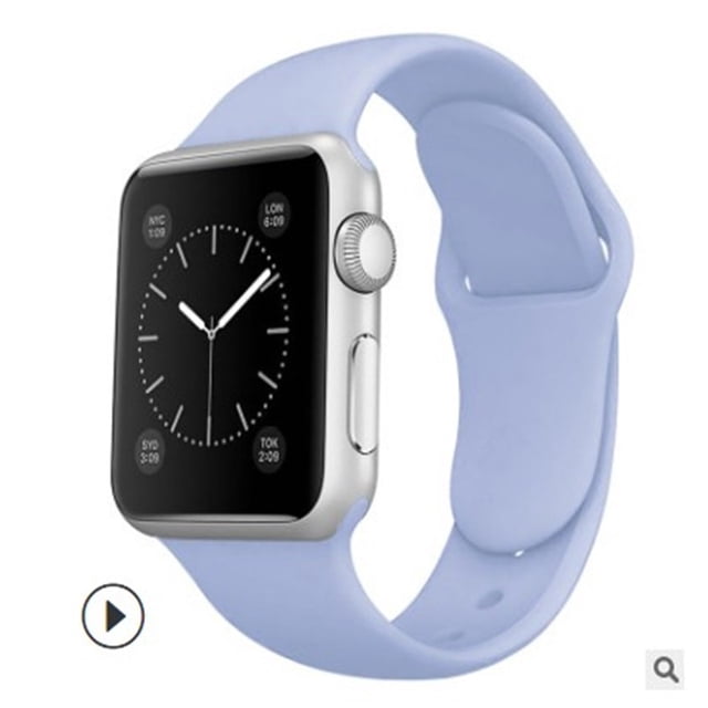 Correa de reloj de silicona suave color caramelo puro para Apple Watch Universal Accesorios Electrónicos