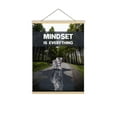 thumbnail image 1 of Awkward Styles Motivational Wall Art Inspirational Quotes Wall Art Motivational Wall Decor Inspirational Decor Cat Mindset is Everything Hanger Dowel Optimistic Quote Home and Office Prints, 1 of 4