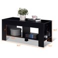 thumbnail image 2 of Costway 2-Tier Wood Coffee Table Sofa Side Table w/ Storage Shelf Living Room, 2 of 5