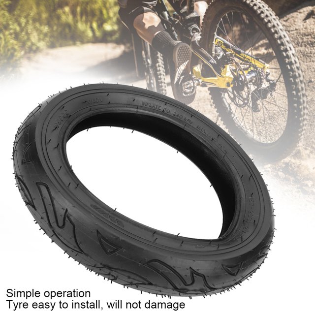 Qiilu Rubber Mountain Bike Inflatable Outer Tyre 57‑203 Black Bicycle Tire Replacement Accessory,Inflatable Outer Tyre,Outer Tire