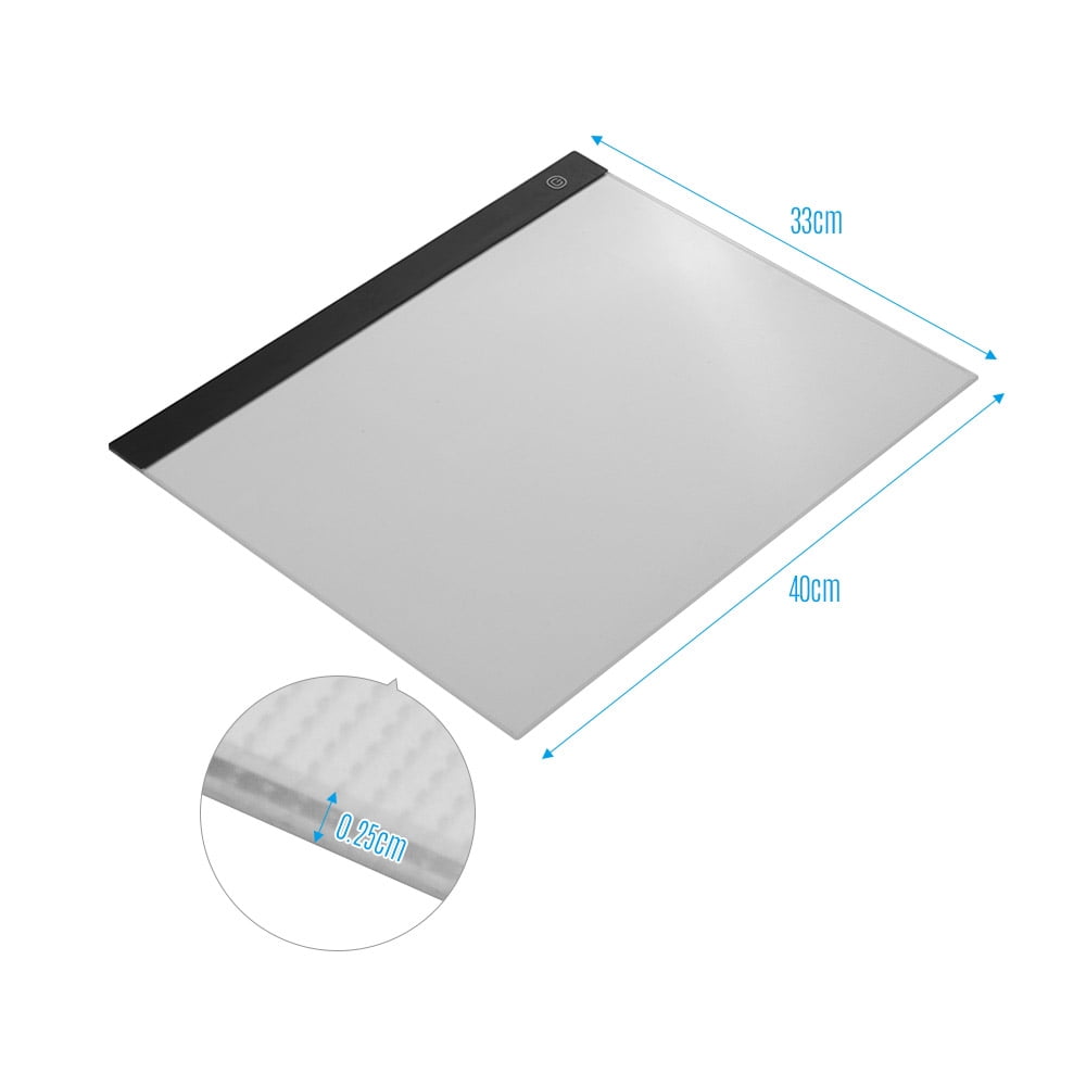 MIXFEER LED A3 Light Panel Graphic Tablet Light Pad Digital Tablet Copyboard with 3-level Dimmable Brightness for Tracing Drawing Copying Viewing Diamond Painting Supplies