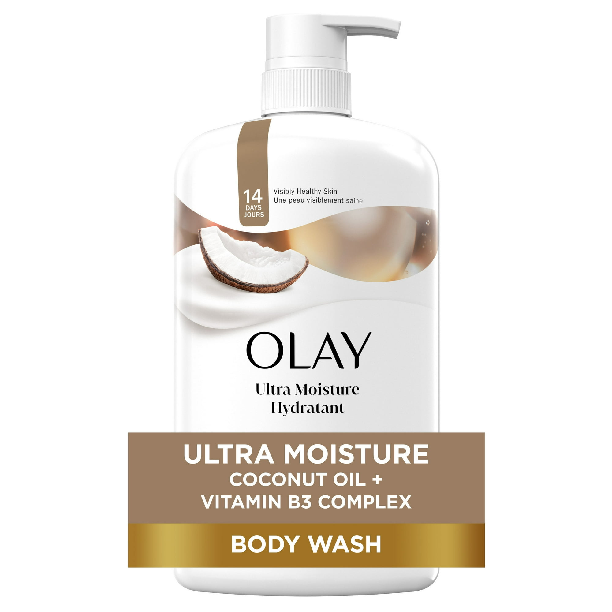 Olay Ultra Moisture Body Wash with Coconut Oil, 33 fl oz (1 pack)
