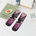 thumbnail image 7 of Rateoe Flower Bald Eagle Pattern Quarter Crew Socks,Toe Seamed Ankle Socks,Cotton Cushioned Breathable Athletic Crew Sports Socks, 7 of 7