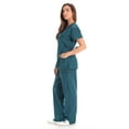 thumbnail image 2 of Just Love Tie Back Scrubs Set for Women 17777W-CN-1X (Dark Green, Small), 2 of 2