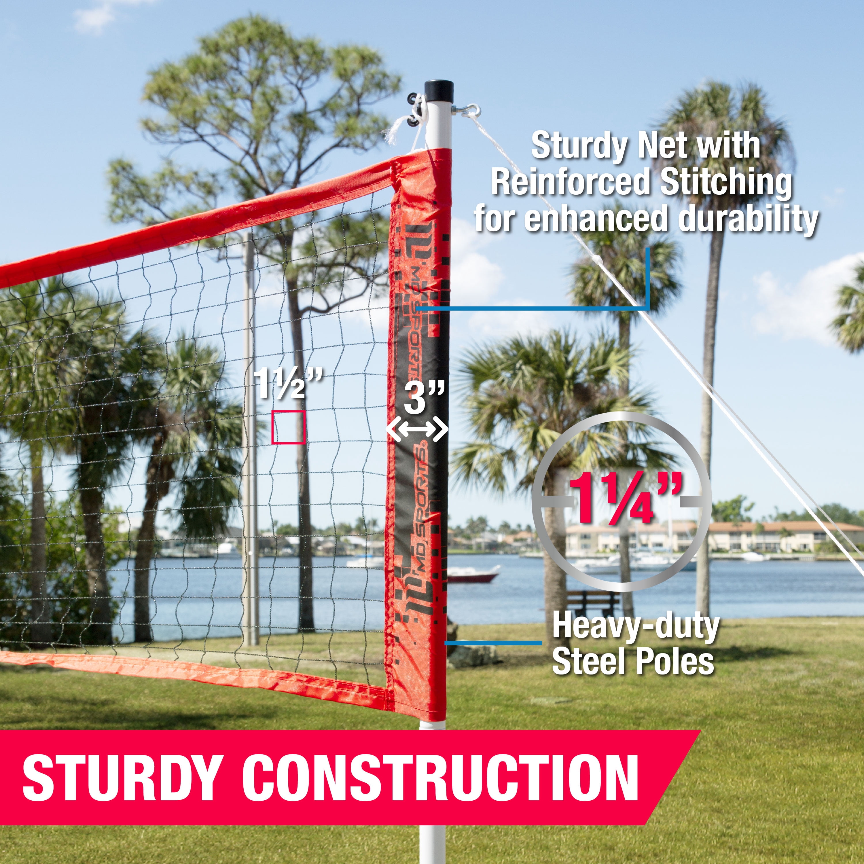Competitor Volleyball and Badminton Combo Set by MD Sports