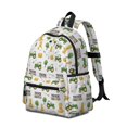 thumbnail image 2 of Tractor and Haystacks White Pattern Backpack for School, Cute School Bag with Adjustable Shoulder Straps and Padded Back, 13.4"x11"x4.7", 2 of 5
