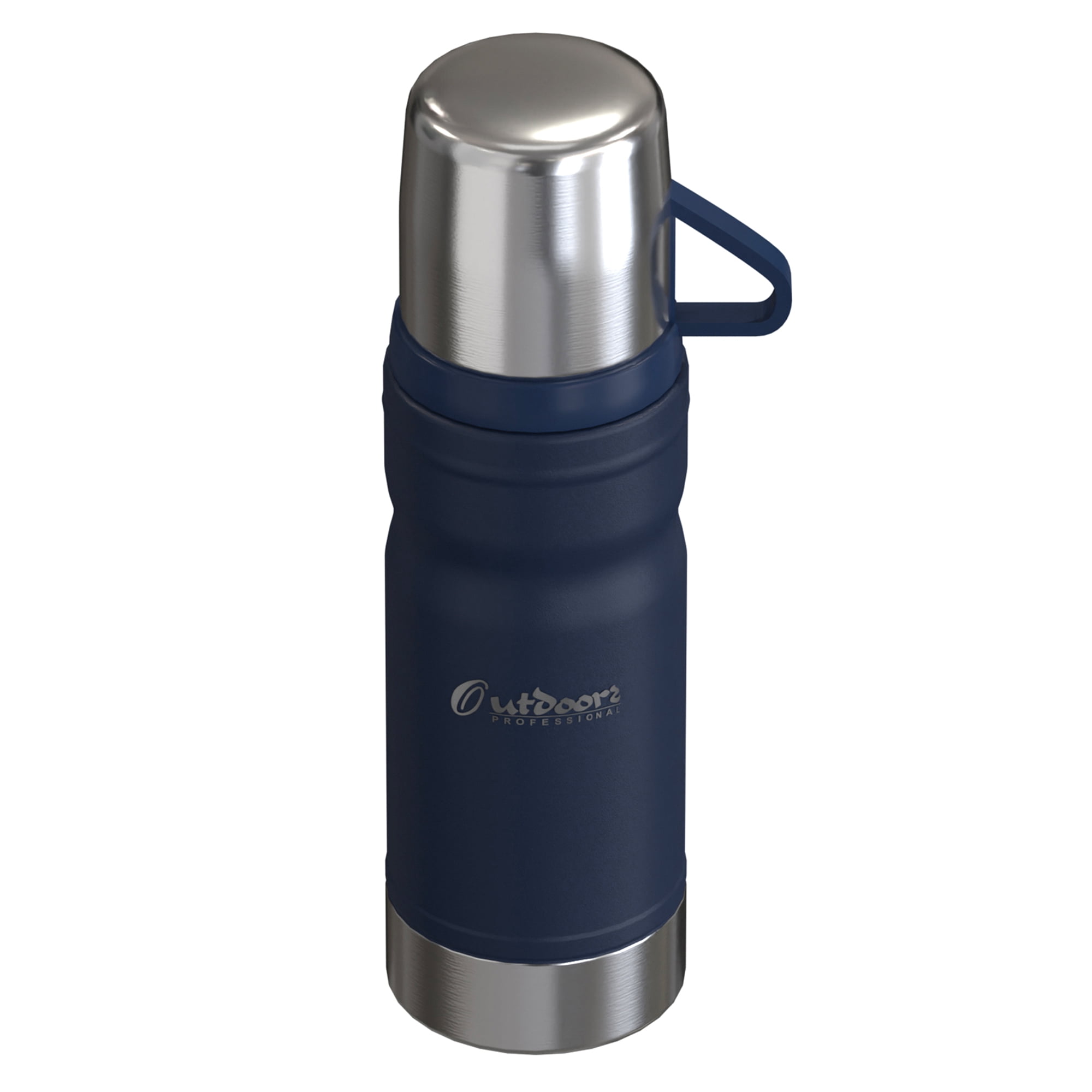 Outdoors Professional 25.3-Oz. (750 mL) Stainless Steel Termo Go Vacuum Bottle (Blue), OUTD9348