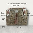 thumbnail image 4 of American West Women's Handbag Genuine Leather Tote Hand Tooled Stylish Every Day Purse, 4 of 7