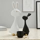 thumbnail image 4 of 2 estatuas de conejo, esculturas artísticas de animales, adorno creativo para jardín, decoración de Pascua, figuras de conejo para dormitorio, granja., 4 of 6