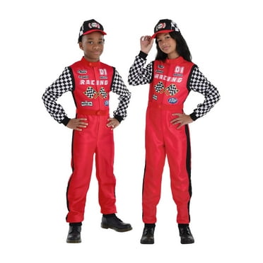 Kid's Unisex Race Car Driver Costume