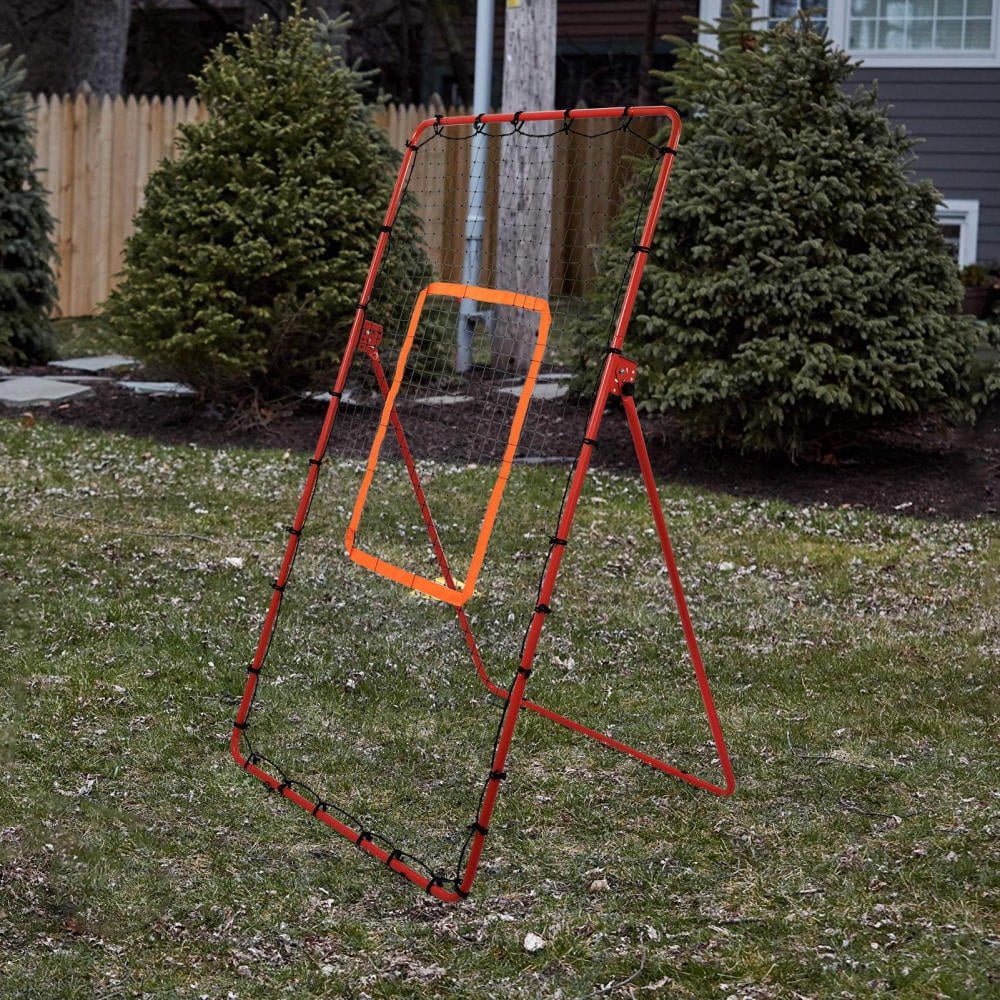 FOVOLAT Volleyball Rebounder Net 5 Adjustable Rebound Angles Volleyball Net Bounce Back Return Board Net Portable Throwing Partner for Volley Ball Practice charmingly