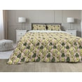 thumbnail image 1 of Avocado Comforter & Sham Bedding Set, Doodle Pattern of Halved Tropic Fruit Healthy Cuisine, 3 pcs Duvet Set Microfiber Filling Quilt, 5 Sizes, Blush Multicolor, by Ambesonne, 1 of 4