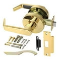 thumbnail image 2 of Door Lever Lockset, Heavy Duty Grade 2, Polished Brass, Lawrence Hardware, 2 of 3