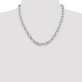 thumbnail image 3 of Auriga Fine Jewelry 925 Sterling Silver 8 mm Fancy Rolo Chain Necklace for Women 20", 3 of 5