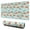 Tiger Leaf Heart, variant on 31.5x11.8 Inch Gaming Mouse Pad, Non-Slip Stitched Rubber Desk Mat for Desktop & Laptop,Tiger Leaf Heart Light Blue Pattern