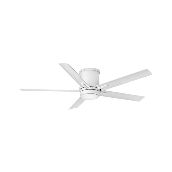 5 Blade Ceiling Fan with Light Kit in Transitional Style-10.5 inches Tall and 52 inches Wide-Matte White Finish Bailey Street Home 81-Bel-4614583
