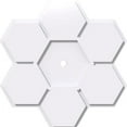 thumbnail image 4 of 20"OD x 2"ID x 7"C x 1"P Daisy Architectural Grade PVC Contemporary Ceiling Medallion, 4 of 4