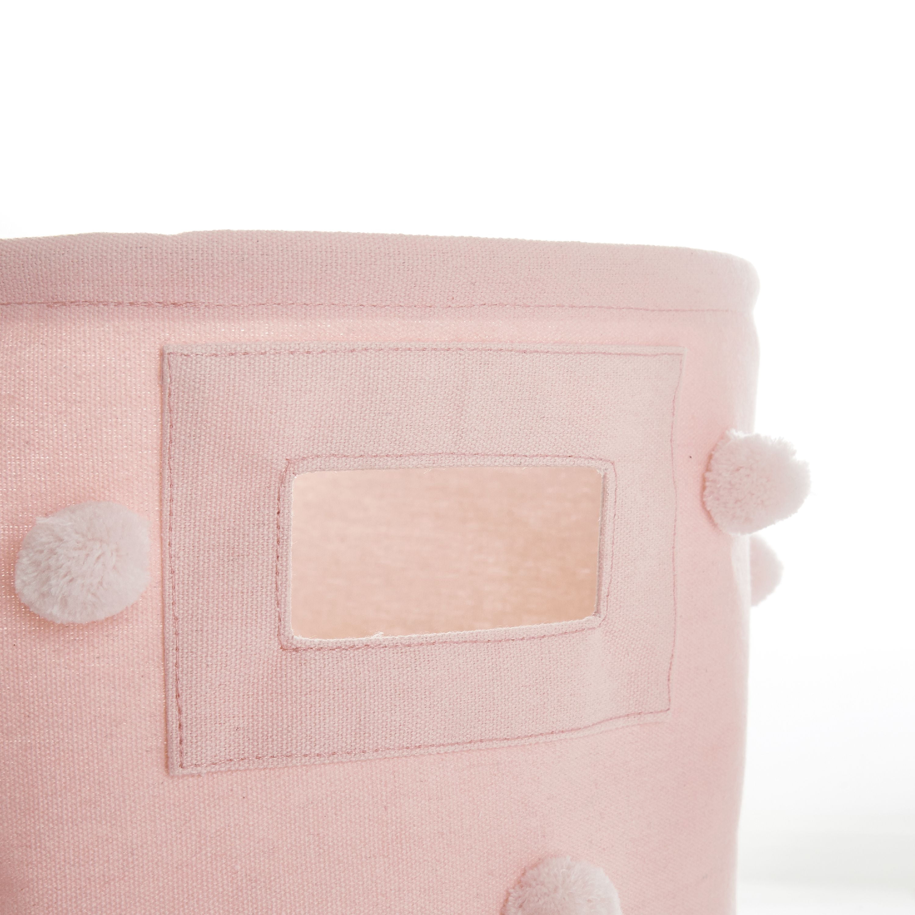 Heritage Kids Pom Pom Storage Bin (Set of 4), Pink